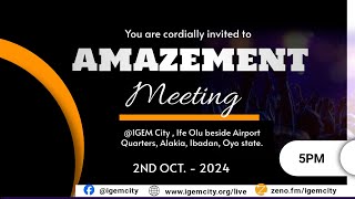 AMAZEMENT MEETING  IGEM  2ND OCTOBER 2024 [upl. by Maison]