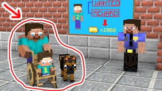 The Herobrine Familys Life  Minecraft Animation [upl. by Cohette]