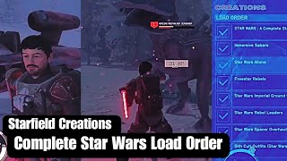 Complete Star Wars Load Order Guide Starfield Xbox starfield starwars starfieldmods [upl. by Gradeigh937]