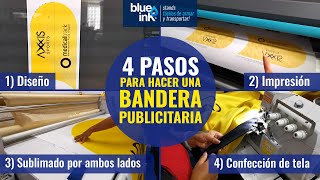 Cómo hacer una Bandera Publicitaria en 4 pasos [upl. by Lerak]