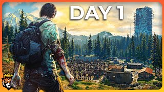 DAY 1 First Look at this NEW Amazing Zombie Survival Game [upl. by Akimahs]