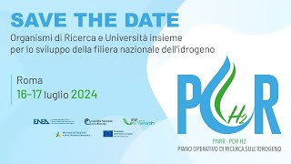 POR H2  Organismi di Ricerca e Università per lo sviluppo della filiera nazionale dell’idrogeno [upl. by Eiramlatsyrk204]