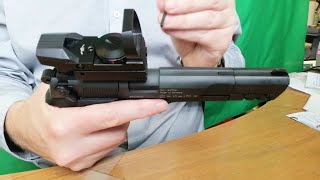 Fitting a Cheap eBay Red Dot Sight to a Umarex Walther CP88 Competition [upl. by Farl]