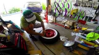 How to install whitewall tire portawalls  Hot Rod and Vintage VW mods [upl. by Edyaw]