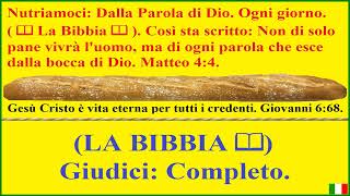 📖LA BIBBIA📖  Giudici Audiolibro 🍞 Gesù disse loro Io sono il pane della vita Giovanni 635 [upl. by Mandych]