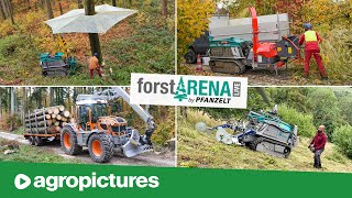 Forstmaschinen im Einsatz Pfanzelt forstARENA 2023 powered by Agropictures  Pm Trac und Moritz [upl. by Lune]