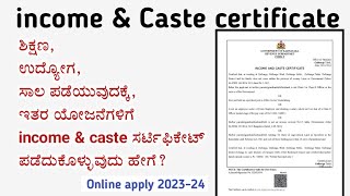 How to apply for new income amp caste certificate online  caste certificate for education or job [upl. by Skcirdnek888]