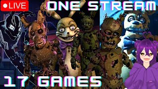 FINAL PRACTICE BEFORETHE FULL MARATHON  Vtuber Plays FNAF Games [upl. by Egan]