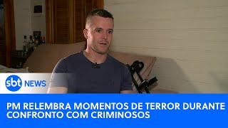 Policial Militar sobrevive a confronto com criminosos  SBTNewsnaTV 020424 [upl. by Adyht265]