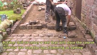 Laying gritstone setts [upl. by Finny]