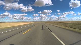 Timelapse roadtrip from Waterton  Calgary  Drumheller in Canada [upl. by Inneg]