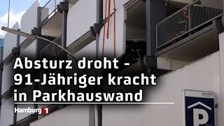 Unfall in Parkhaus  Hauswand droht abzustürzen [upl. by Pacian]