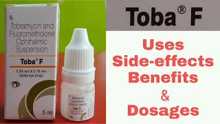 Toba F eye drops use in Hindi  Tobramycin fluorometholone ophthalmic suspension [upl. by Coonan]