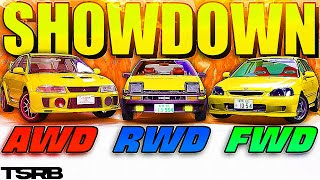 AWD vs RWD vs FWD  Which is the Best for Touge [upl. by Netsyrk]