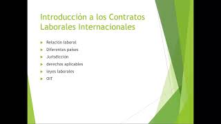 Contrato Laboral internacional [upl. by Enayr650]