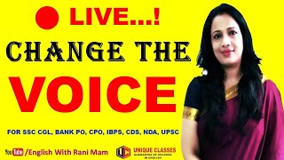 Change the Voice  Voice Practice Set4  Active And Passive Voice in English Grammar in Hindi  SSC [upl. by Strader]