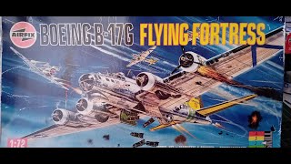 airfix old tool B17 flying fortress part 9 some canopy work and a cowl scribing [upl. by Boony]