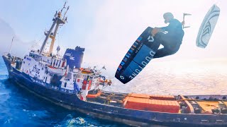 Jumping Over A MASSIVE Ship [upl. by Yajet]