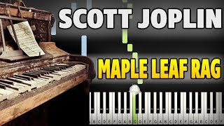 Scott Joplin  Maple Leaf Rag Piano Tutorial Sheet Music  midi [upl. by Fabrianna]