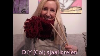 DIY col sjaal breien deel 1 de basis [upl. by Qiratla63]