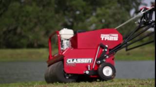 Classen Pro PowerSteer TA25 Walkbehind Aerator [upl. by Sharona]