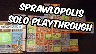 Sprawlopolis Solo Playthrough How to Play [upl. by Alyak]