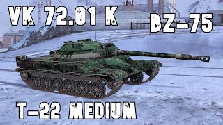 T22 medium • VK 7201 K • BZ75 • WoT Blitz [upl. by Delia]