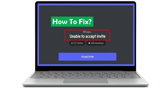 How To Fix Unable To Accept Invite In Discord [upl. by Carman]