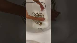 Cleaning Aqua Nozzle for brass instruments shorts [upl. by Nwahsauq]