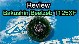 Review Bakushin Beelzeb T125XF  Metal Fight Beyblade メタルファイトベイブレード [upl. by Nissy226]