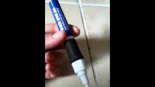 Painting Grout Part 2 Easier Miracle Grout Pen [upl. by Chandless642]