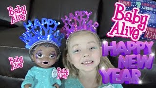 BABY ALIVE gets a MAKEOVER BABY ALIVE Celebrates NEW YEARS The Lilly and Mommy show [upl. by Nebeur]