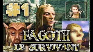 FAGOTH LE SURVIVANT 1  Mode Survie amp Légendaire Skyrim [upl. by Efi]