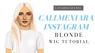 CALLMEXIARA INSTAGRAM INSPIRED Blonde  Stardoll Wig Tutorial  LanaDelChanel [upl. by Azalea562]