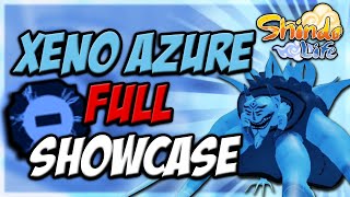 XENO AZURE FULL SHOWCASE  NEW XENO DOKEI SKIN  SHINDO LIFE  RELLGAMES [upl. by Bear]