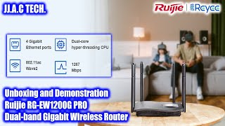 Ruijie RGEW1200G PRO 1300M Dualband Gigabit Wireless Router  Unboxing amp Demonstration [upl. by Yenots]