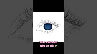 Tuto dessin OEIL 👀 tutodessin procreate dessin [upl. by Drisko345]