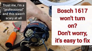 Dont panic Fix your Bosch 1617 Router with these quick steps [upl. by Devona999]