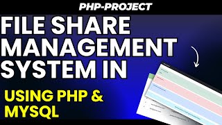 File Management System in PHP and MySQL With Source Code [upl. by Rosa175]