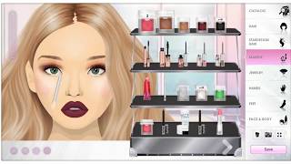 Stardoll Burgundy Smokey Eye Makeup Tutorial by Beatrice SD [upl. by Lajet]