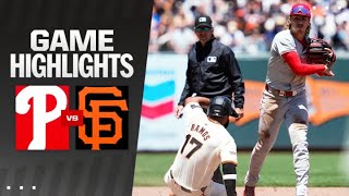 Phillies vs Giants Game Highlights 52924  MLB Highlights [upl. by Edmondo]