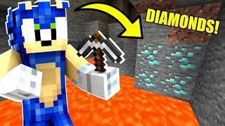 Minecraft Sonic The Hedgehog  Survival Sonic Finds Diamonds 105 [upl. by Neroc]