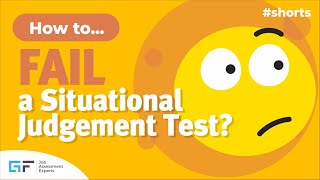 How to Fail a Situational Judgement Test SJT shorts [upl. by Nuahsyd862]