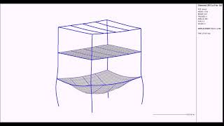 SAFIR FE model of a composite building under fire [upl. by Flip50]