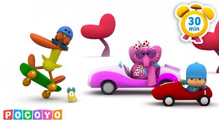 🏎️ Sfreccia su Monza con Pocoyo 30 minuti Pocoyo 🇮🇹 Italiano Canale Ufficiale Cartoni per bambini [upl. by Kenimod133]