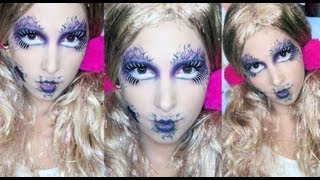 Maquillaje de MUÑECA MALA DISFRAZ HALLOWEEN [upl. by Eglanteen]