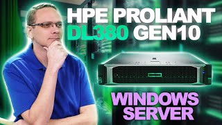 HPE ProLiant DL380 Gen10 Windows Server  How to Install Windows Server 2019  Server OS Install [upl. by Jamnes]