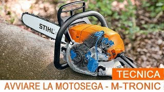 Avviare la Motosega Stihl con MTronic [upl. by Reynold]