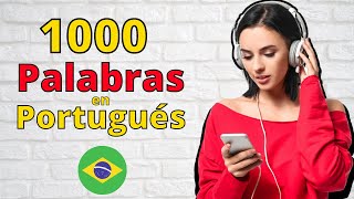 ¿Puedes Memorizar Las 1000 Palabras Más Usadas En Portugués 😃 Aprende a Hablar Portugués 👍Brasil [upl. by Nilson]