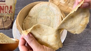 Add water to quinoa blend and panfry healthy and delicious wrap is ready Glutenfree！ [upl. by Drolyag]